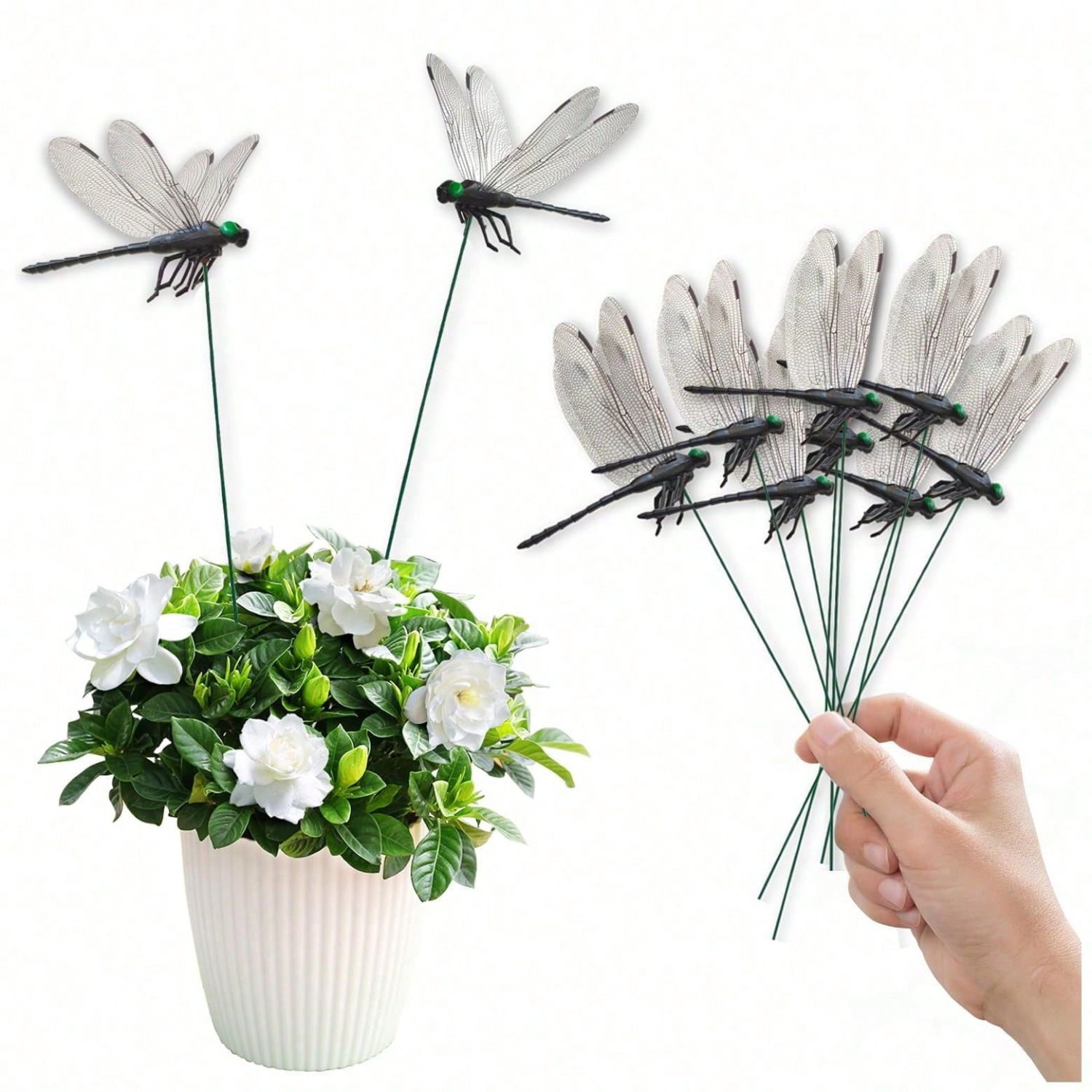 3D Printing Pot - 10 Pcs Dragonfly Decorative S, Lifelike