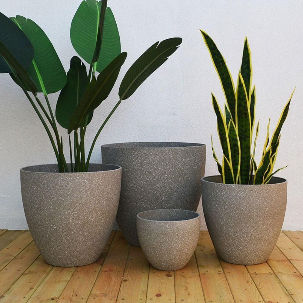 3D Printing Pot - Frosted Imitation Stone Bonsai Flowerpot Balcony