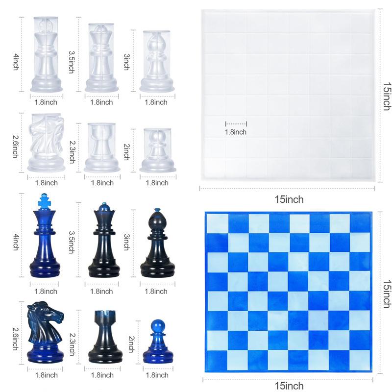 3D Printing Chess - Resin Chess Set Mold With Chess