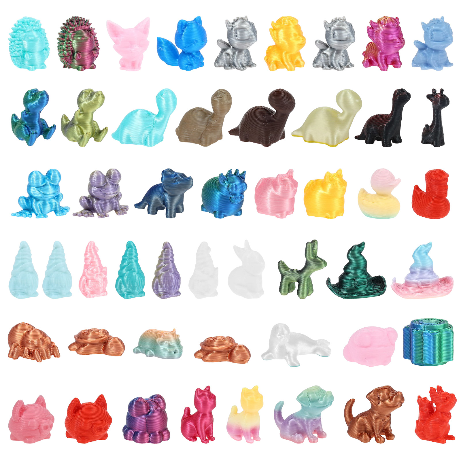3D Printing Pot - 50PCS Mini Toy 3D Printed PLA