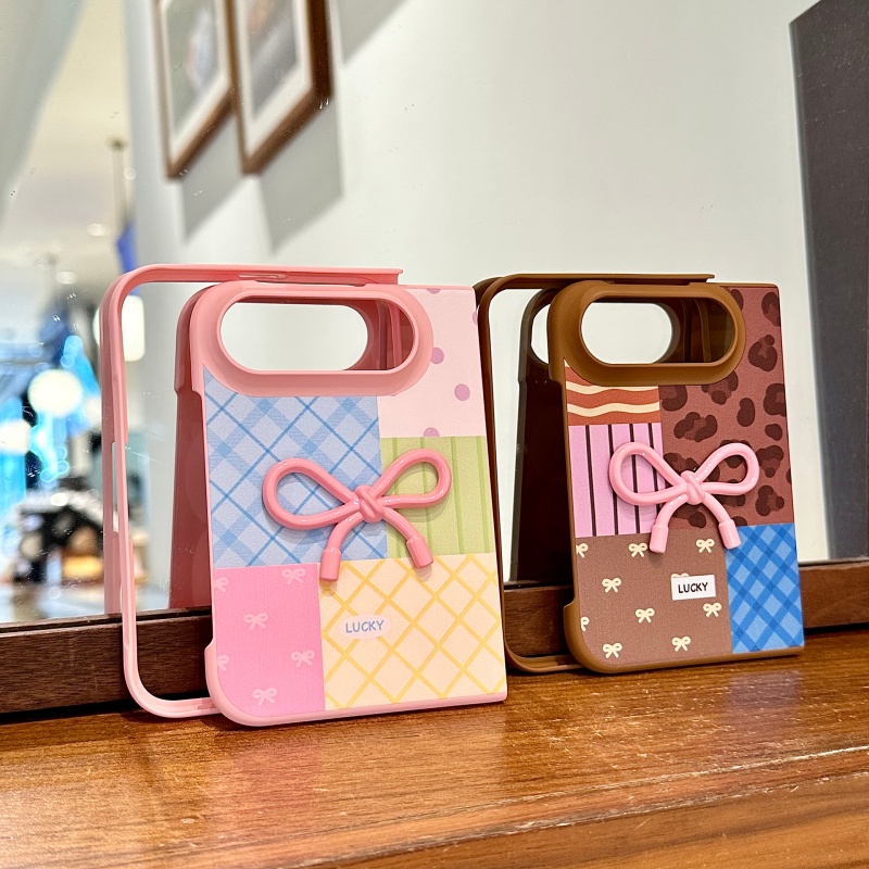 3D Printing Iphone - Korean Style 3D Pink Bow Patchwork