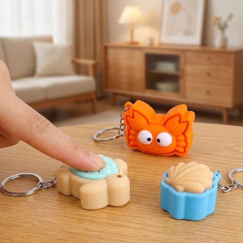 3D Printing Aluminium - Cute Animal Turtle Clicker Keychain Mini