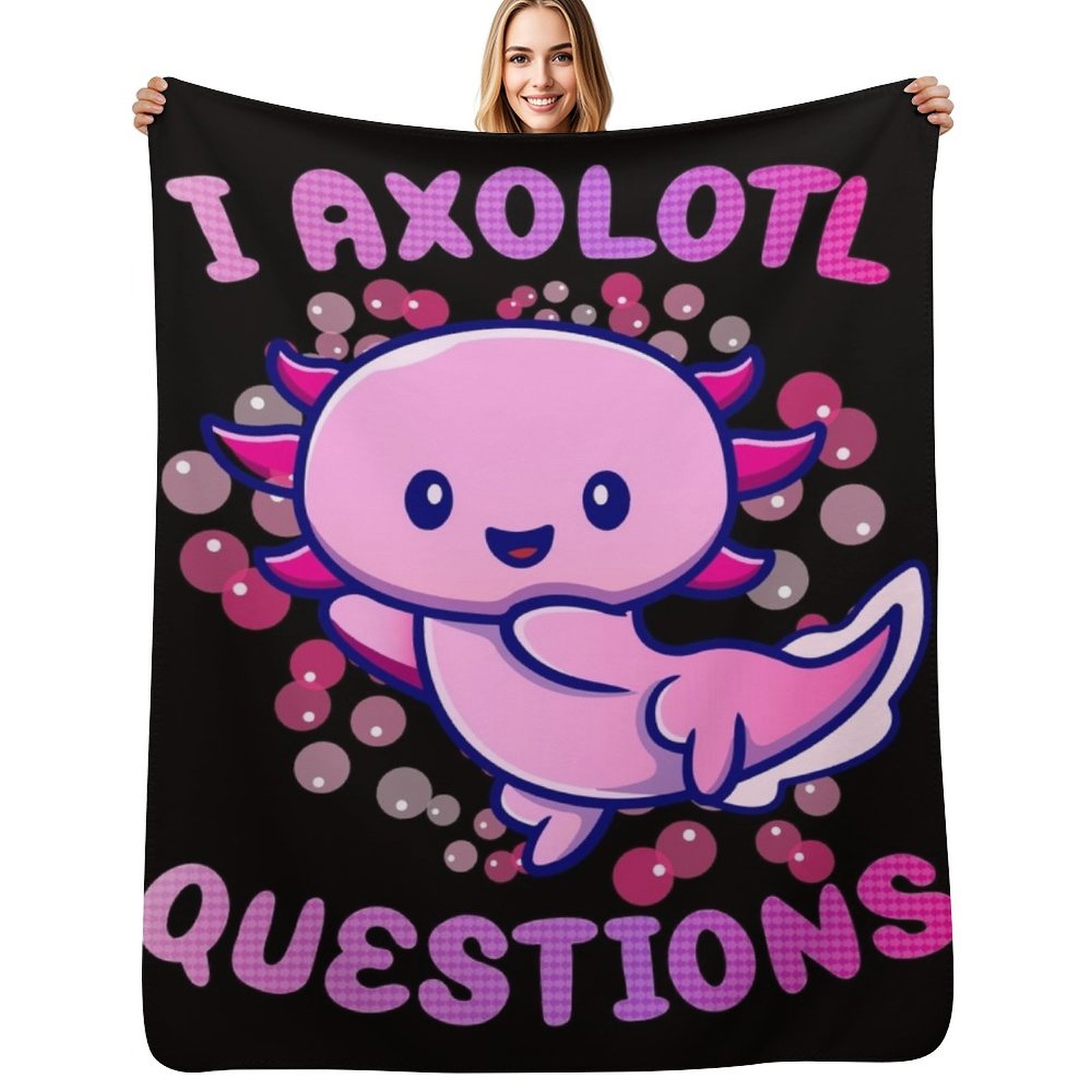 3D Printing Question - i axolotl questions Throw Blanket Soft
