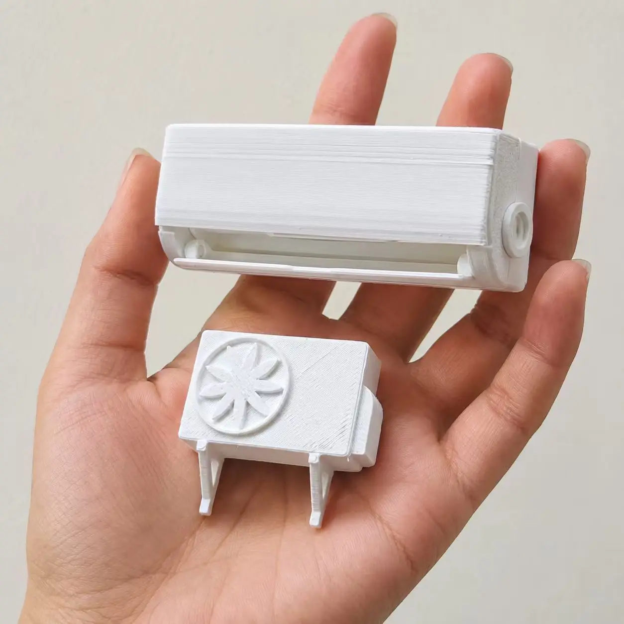 3D Printing Plastic - 2-piece/1-set 3D-printed mini split-type air conditioning