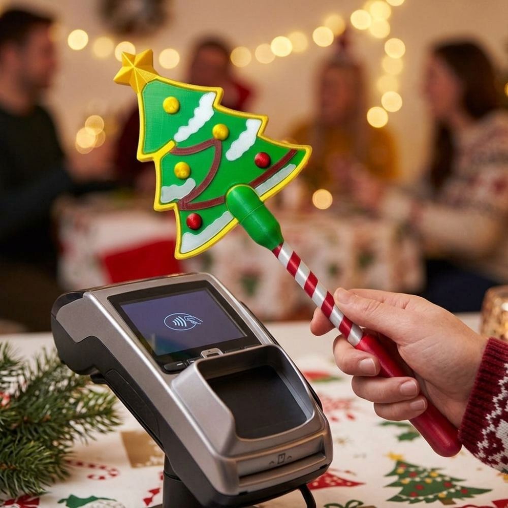 3D Printing Plastic - Non-Contact Christmas Payment Magic Wand 3D