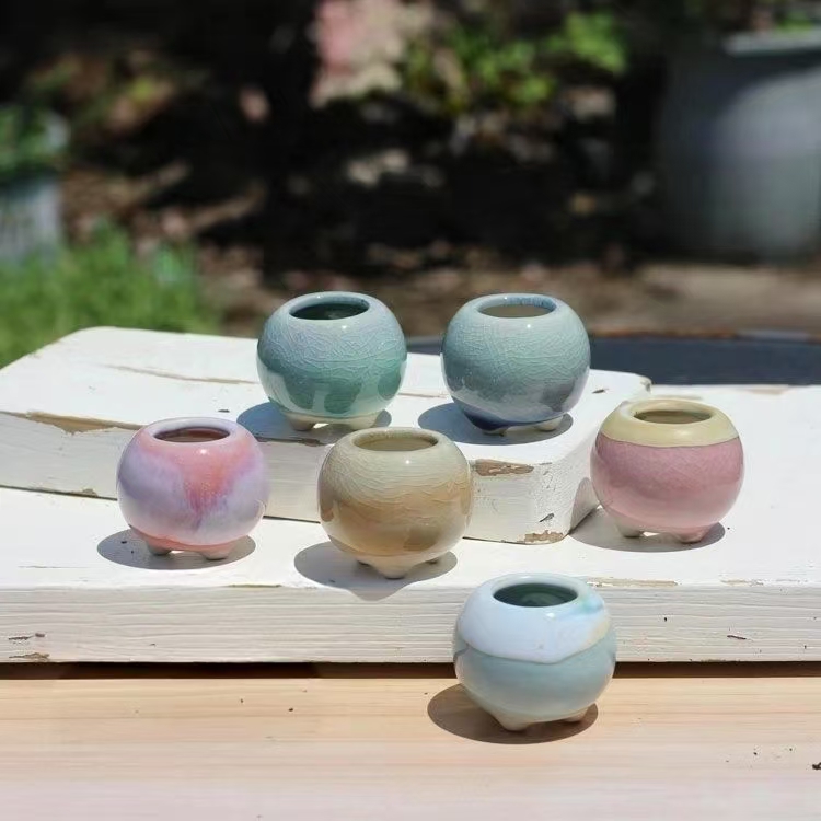 3D Printing Pot - 6Pcs Mini Flowerpot Succulents Small Succulent