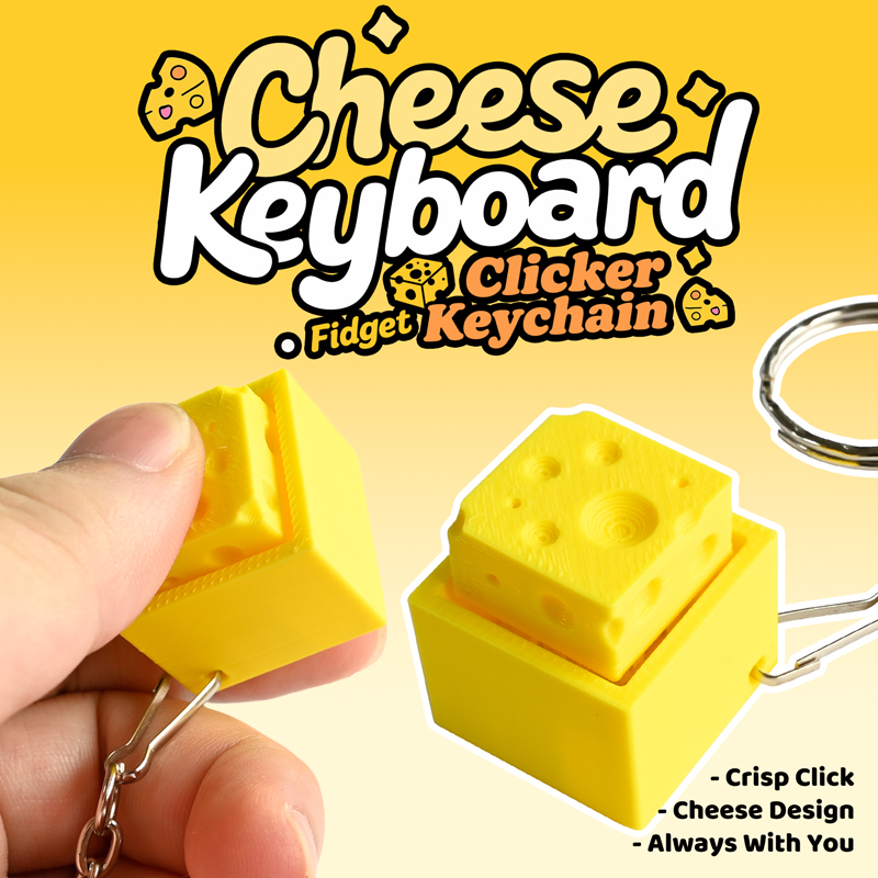 3D Printed Cheesy Key Fidget C - 3D Printing Plastic ulasan dan harga