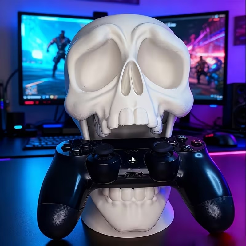 3D Printed Skull Headset Stand - 3D Printing Xbox Controller Holder ulasan dan harga