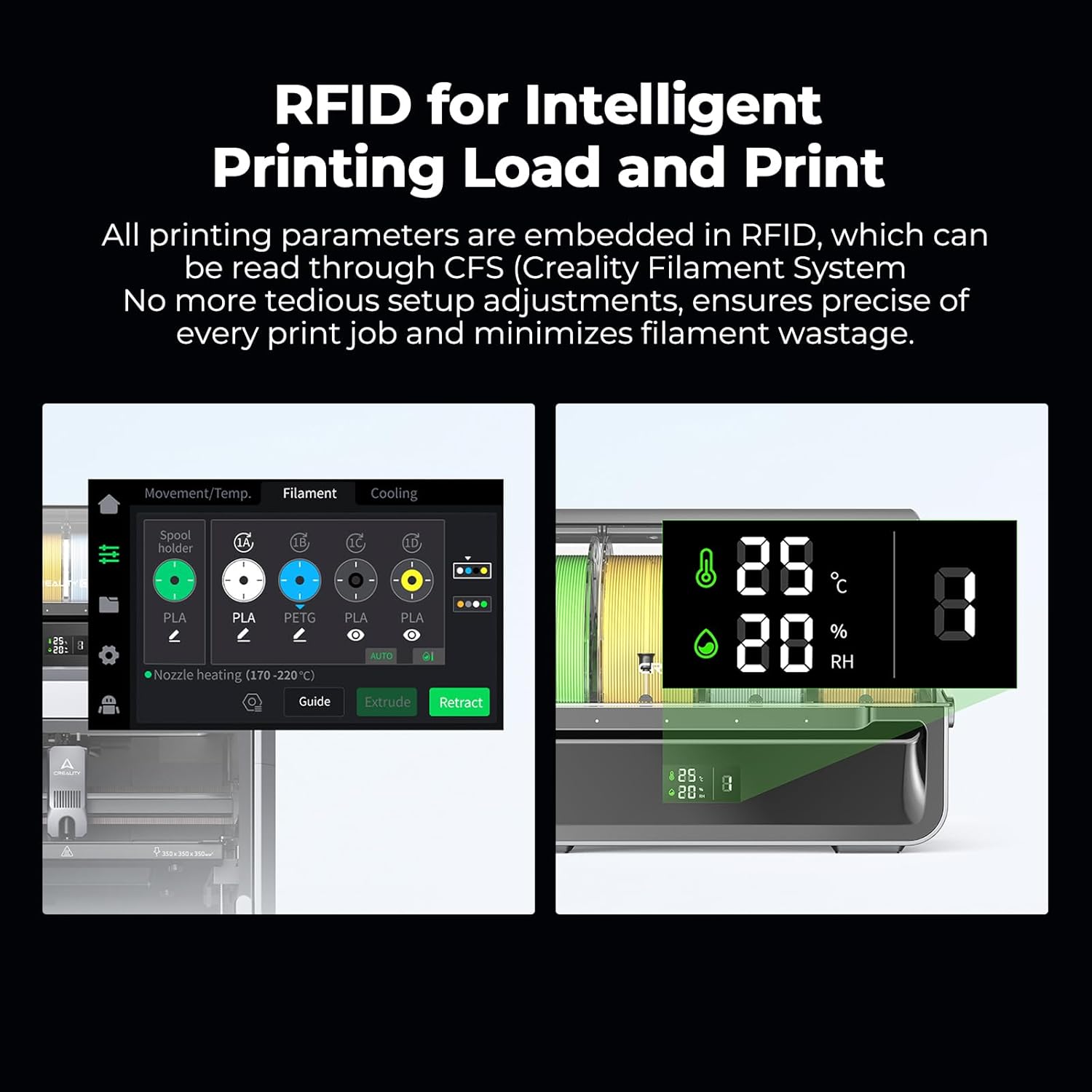 CREALITY Hyper PLA RFID Filame - 3D Printing Aluminium ulasan dan harga