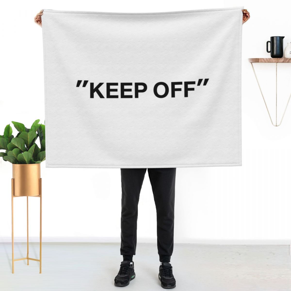 KEEP OFF Quotation Throw Blank - 3D Printing Quotation ulasan dan harga