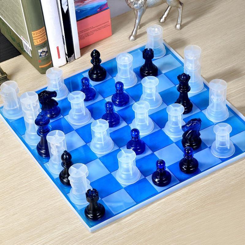 Resin Chess Set Mold With Ches - 3D Printing Chess ulasan dan harga