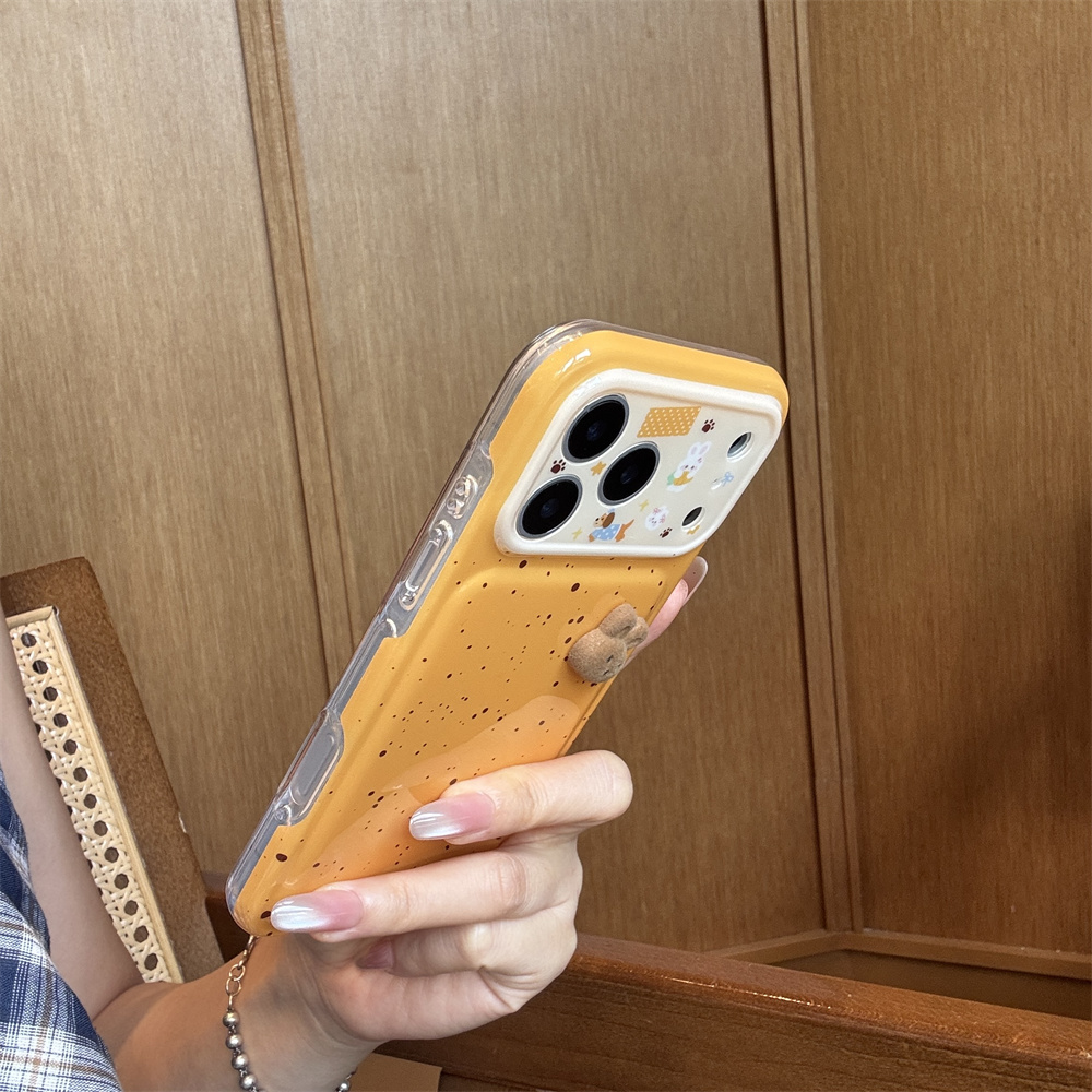 Kawaii Yellow Speckled 3D Fuzz - 3D Printing Iphone ulasan dan harga