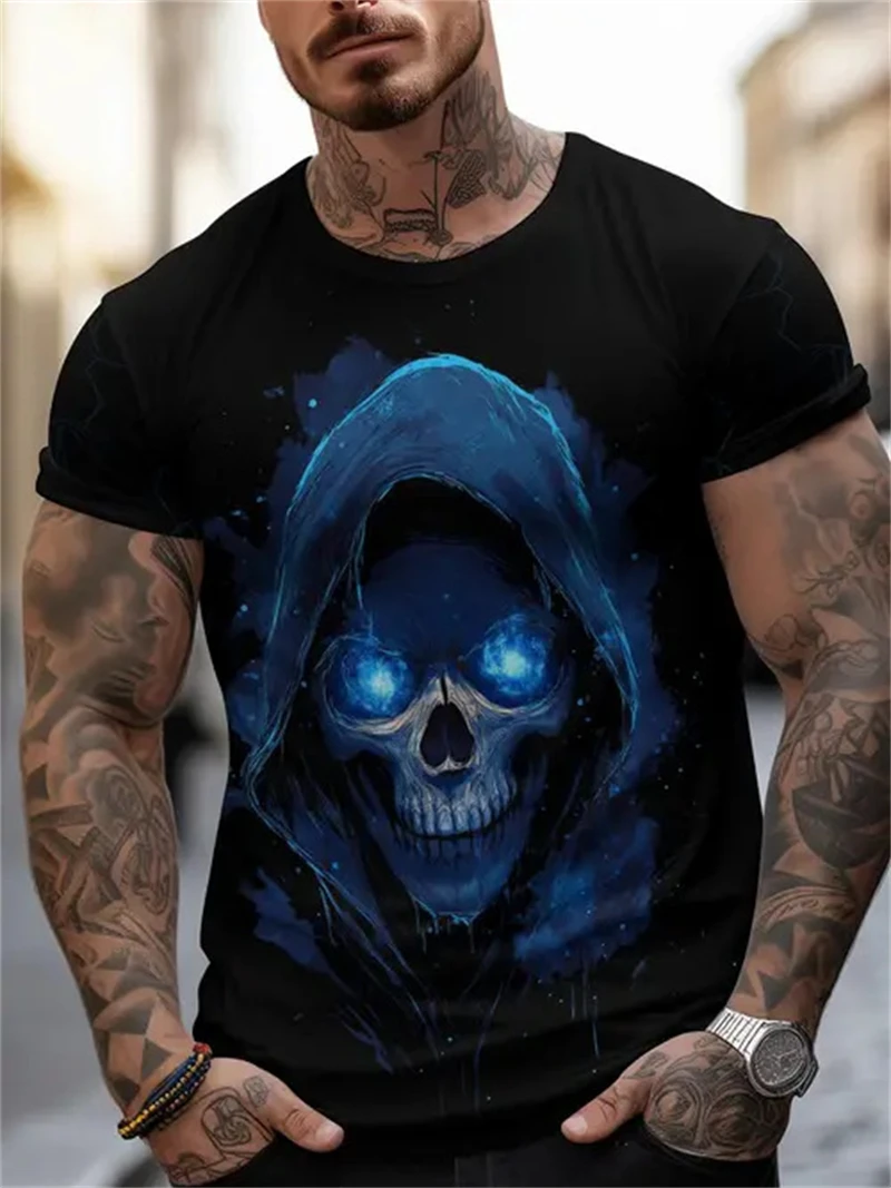 Men's Black Skull Question Mar - 3D Printing Question ulasan dan harga