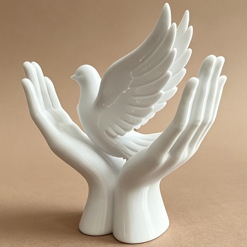 1-Piece Peace Hand Statue with - 3D Printing Mockup ulasan dan harga
