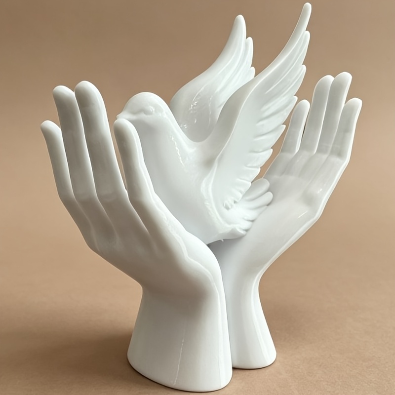 1-Piece Peace Hand Statue with - 3D Printing Mockup ulasan dan harga