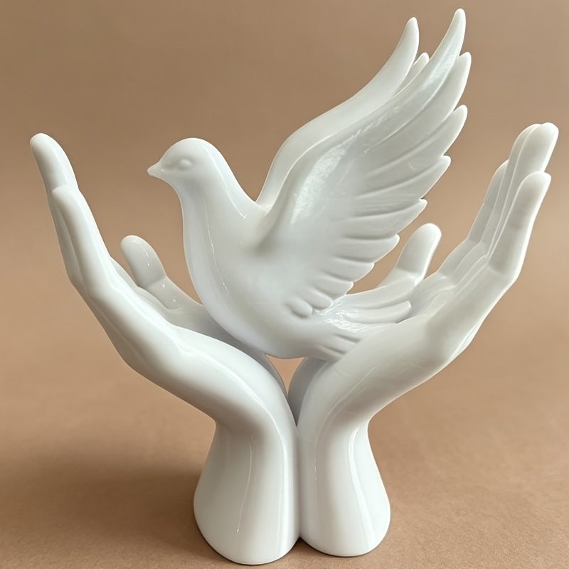1-Piece Peace Hand Statue with - 3D Printing Mockup ulasan dan harga