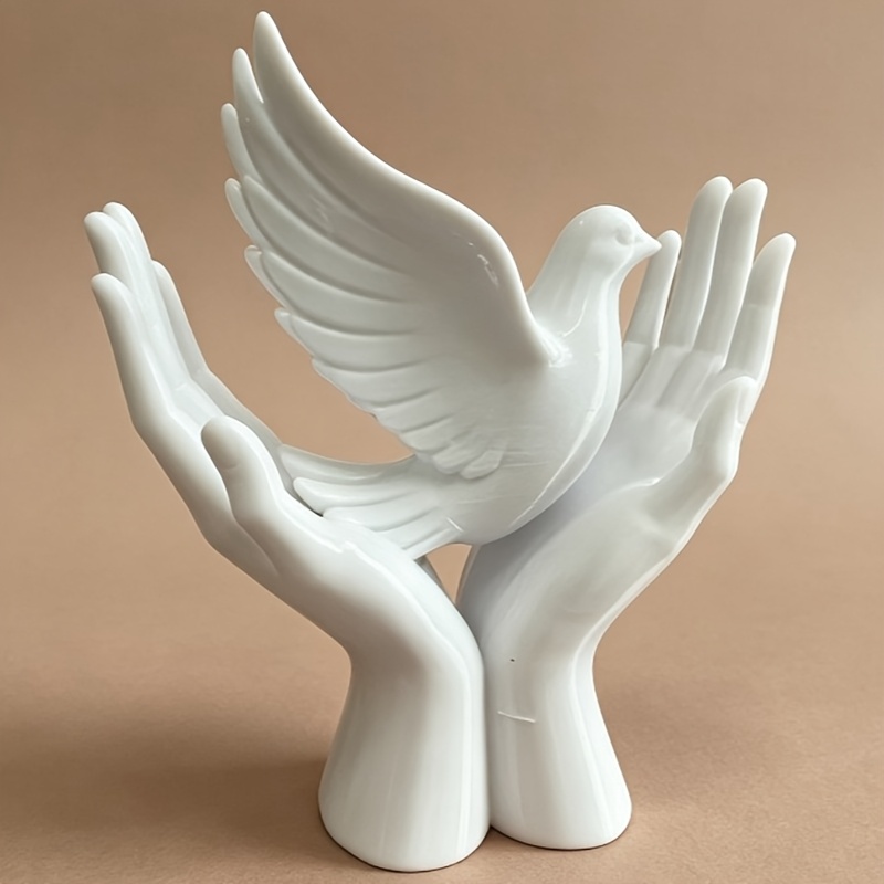 1-Piece Peace Hand Statue with - 3D Printing Mockup ulasan dan harga