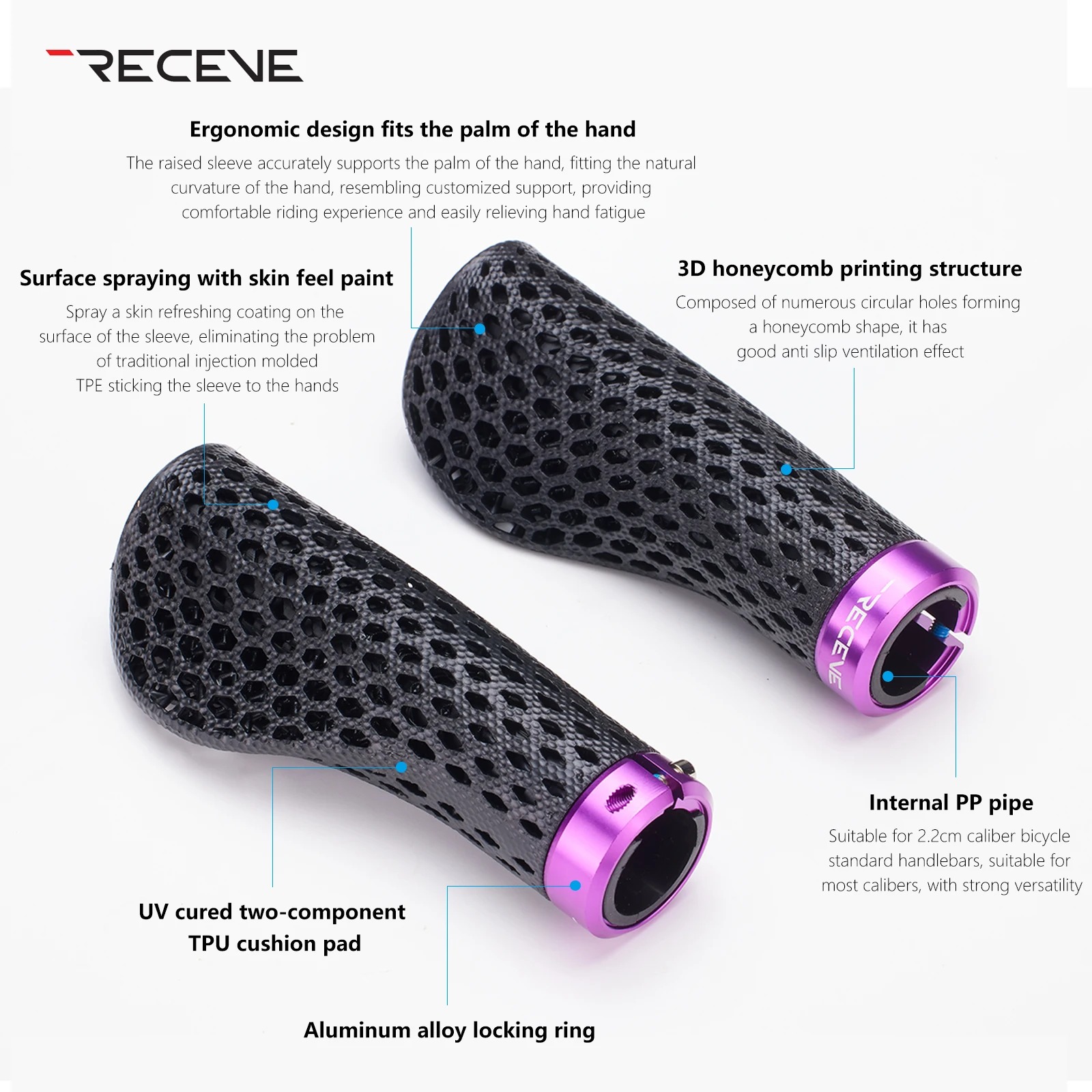 RECEVE Folding Bike Grips, 3D- - 3D Printing Aluminium ulasan dan harga
