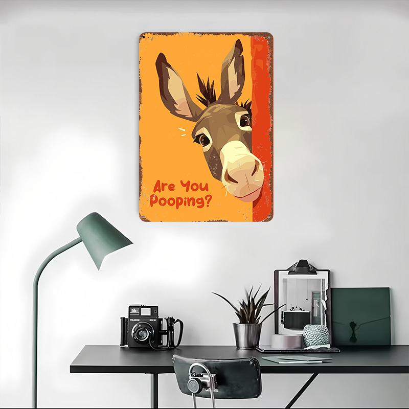 Funny Donkey Cartoon With Ques - 3D Printing Question ulasan dan harga