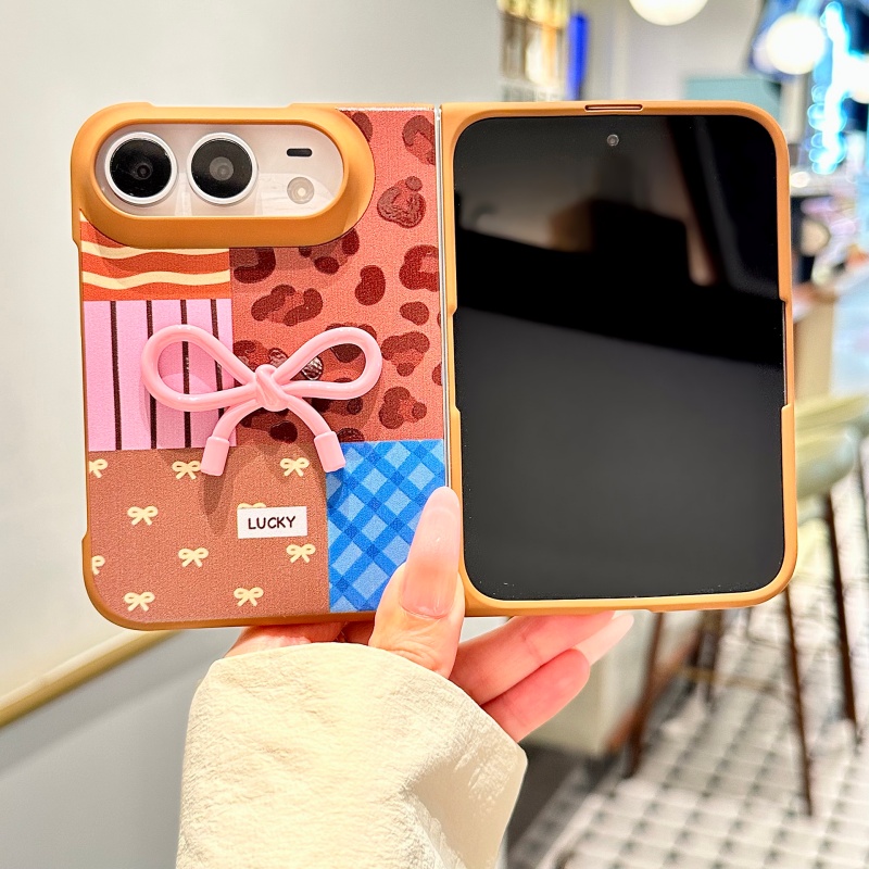 Korean Style 3D Pink Bow Patch - 3D Printing Iphone ulasan dan harga