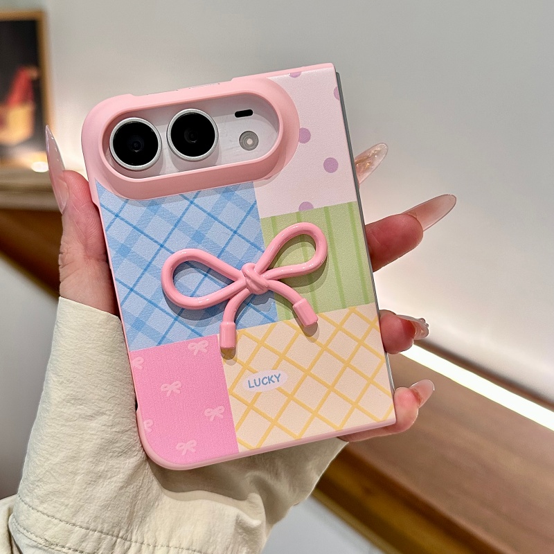 Korean Style 3D Pink Bow Patch - 3D Printing Iphone ulasan dan harga