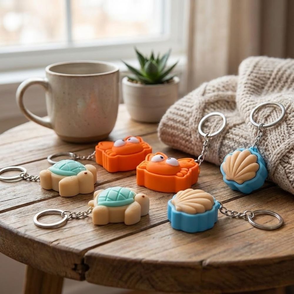 Cute Animal Turtle Clicker Key - 3D Printing Aluminium ulasan dan harga