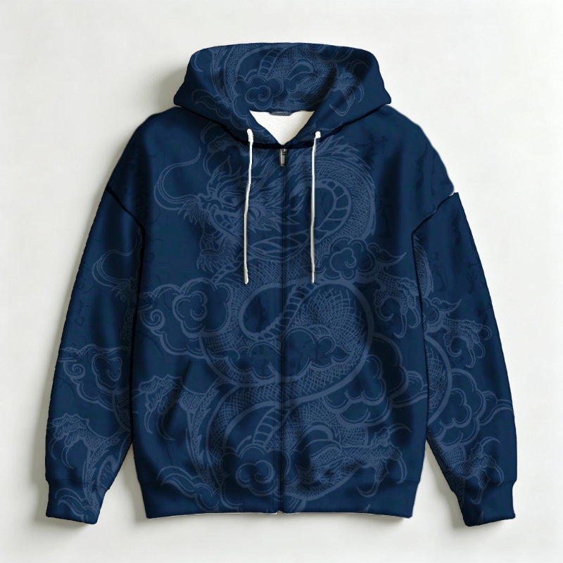 Men Zip Hooded Sweatshirt 3D A - 3D Printing Output ulasan dan harga