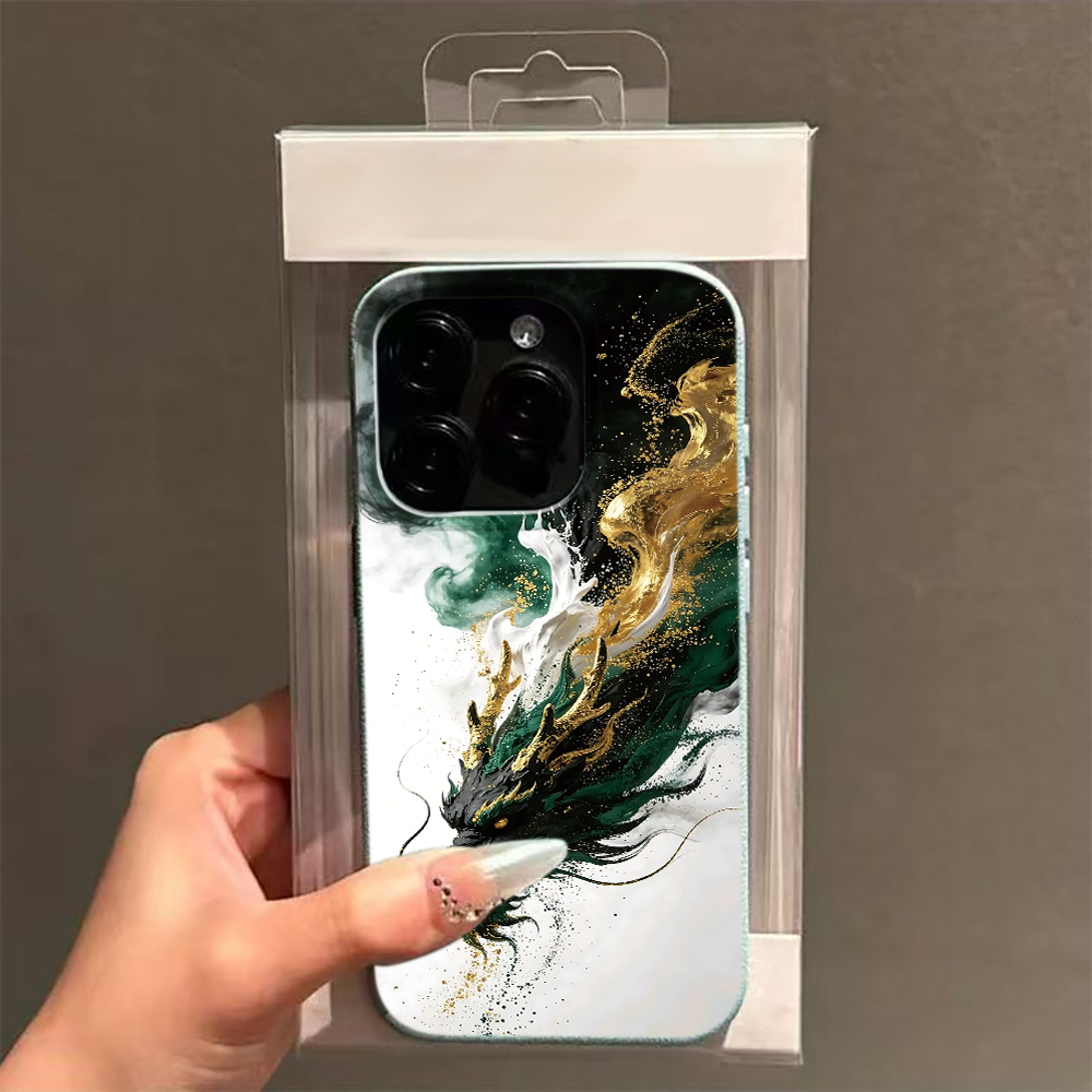 Chinese Green Gold Dragon Ink  - 3D Printing Iphone ulasan dan harga