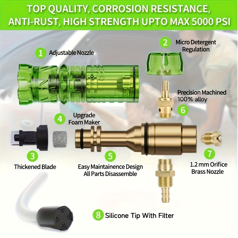 Pressure Washer Aluminum Foam  - Nozzle Cleaning Kit ulasan dan harga