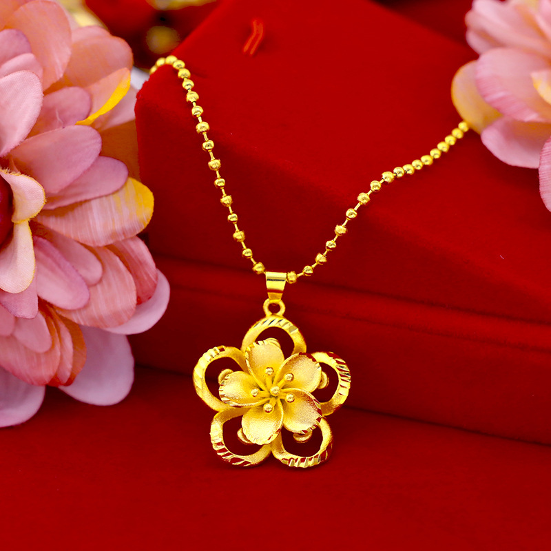 999 Pure Gold Sunflower Pendan - 3D Printing Jewellery ulasan dan harga