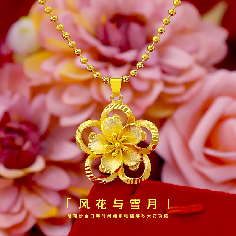 999 Pure Gold Sunflower Pendan - 3D Printing Jewellery ulasan dan harga