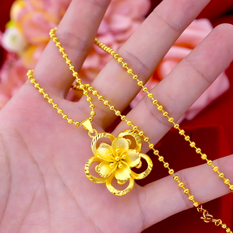 999 Pure Gold Sunflower Pendan - 3D Printing Jewellery ulasan dan harga