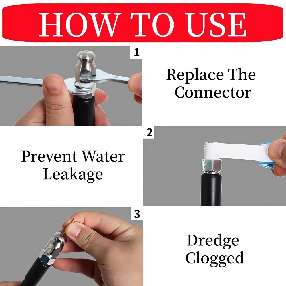 5~35m Sewer Drainage Cleaning  - Nozzle Cleaning Kit ulasan dan harga