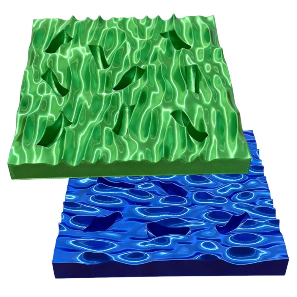 Sea Wave Ring Display Plates C - 3D Printing Ring Holder ulasan dan harga