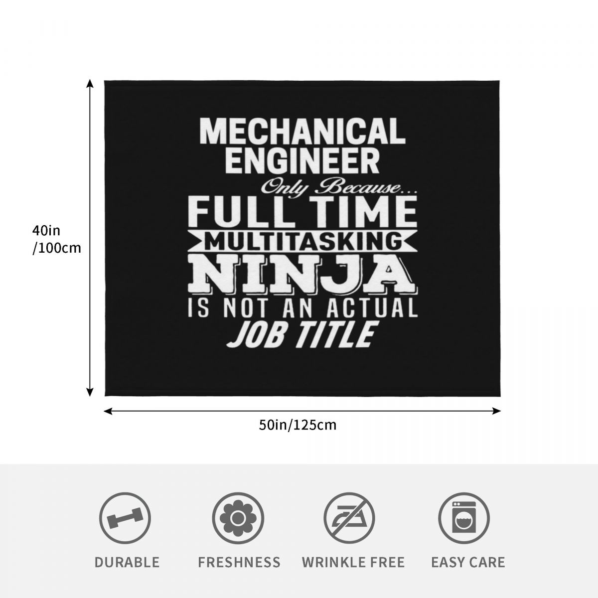 Mechanical engineer Throw Blan - 3D Printing Engineer ulasan dan harga