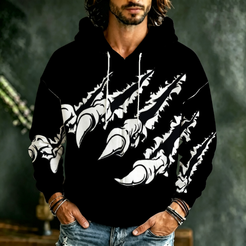 Men Zip Hooded Sweatshirt 3D B - 3D Printing Output ulasan dan harga