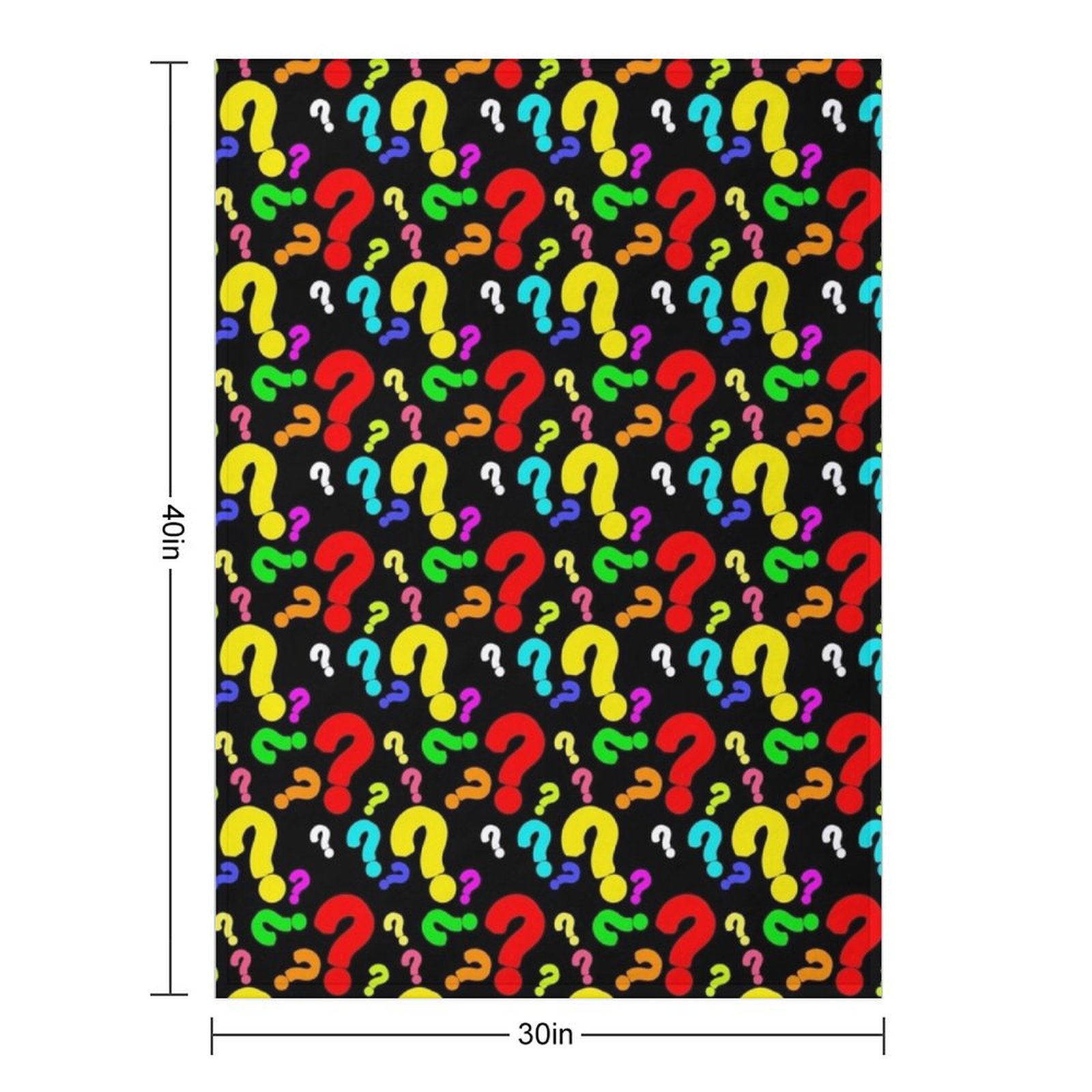 Colorful Question Mark Pattern - 3D Printing Question ulasan dan harga