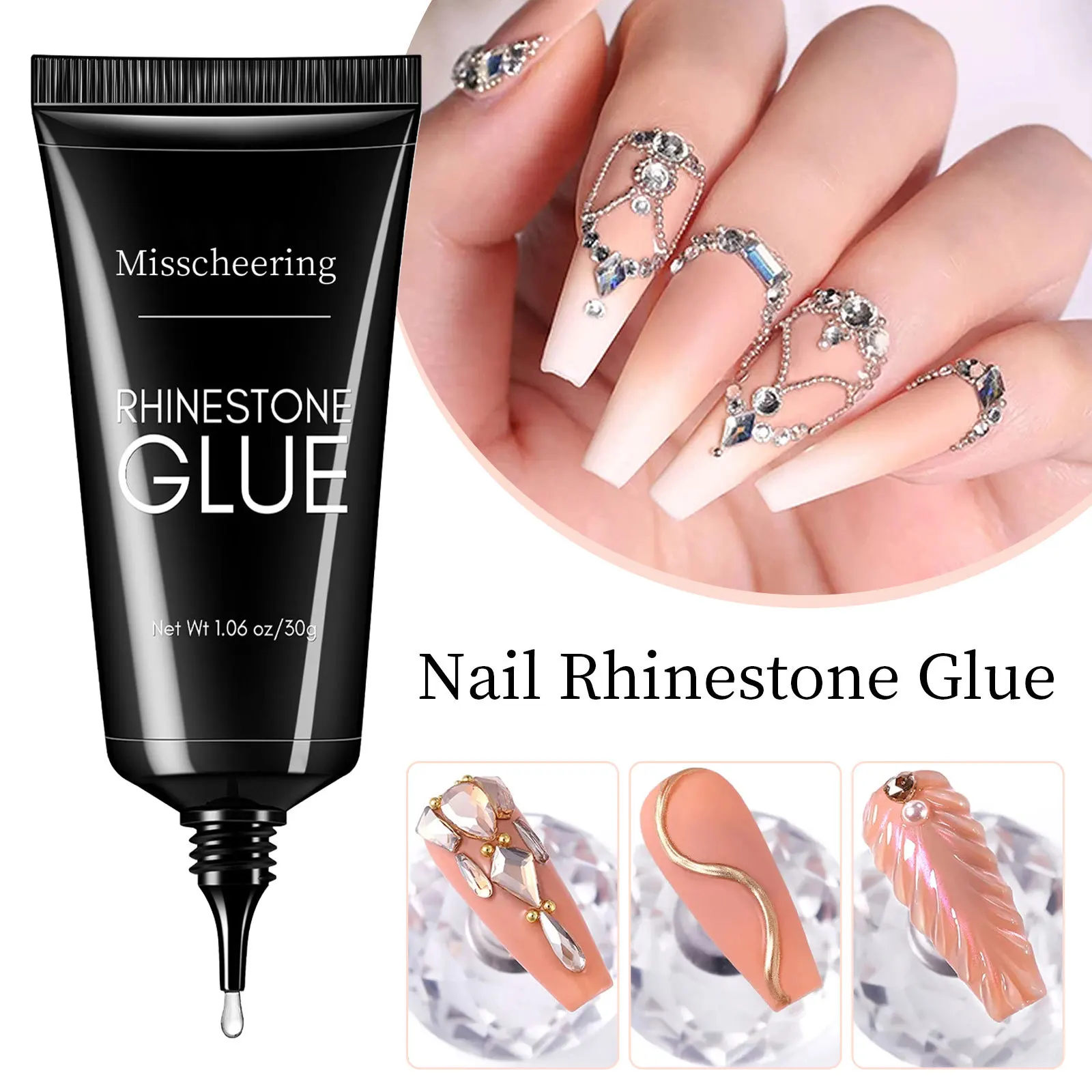 Nail Rhinestone Glue Gel for D - 3D Printing Jewellery ulasan dan harga