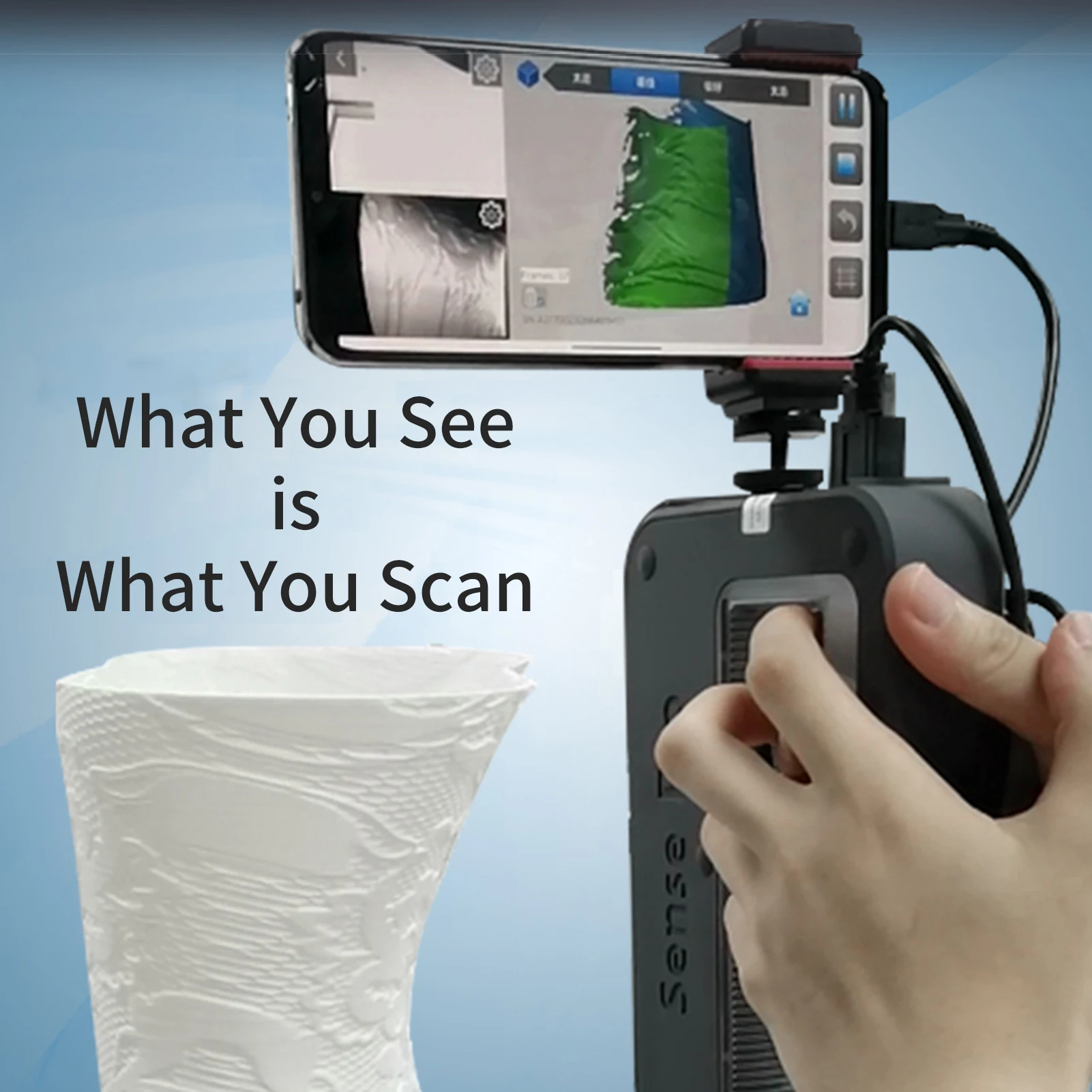 Portable Handheld 3D Scanner H - 3D Printing Output ulasan dan harga