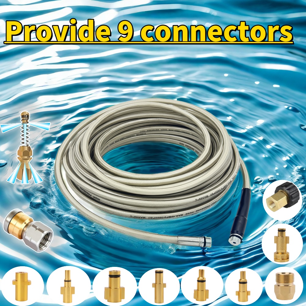 Sewer Drain Water Cleaning Hos - Nozzle Cleaning Kit ulasan dan harga