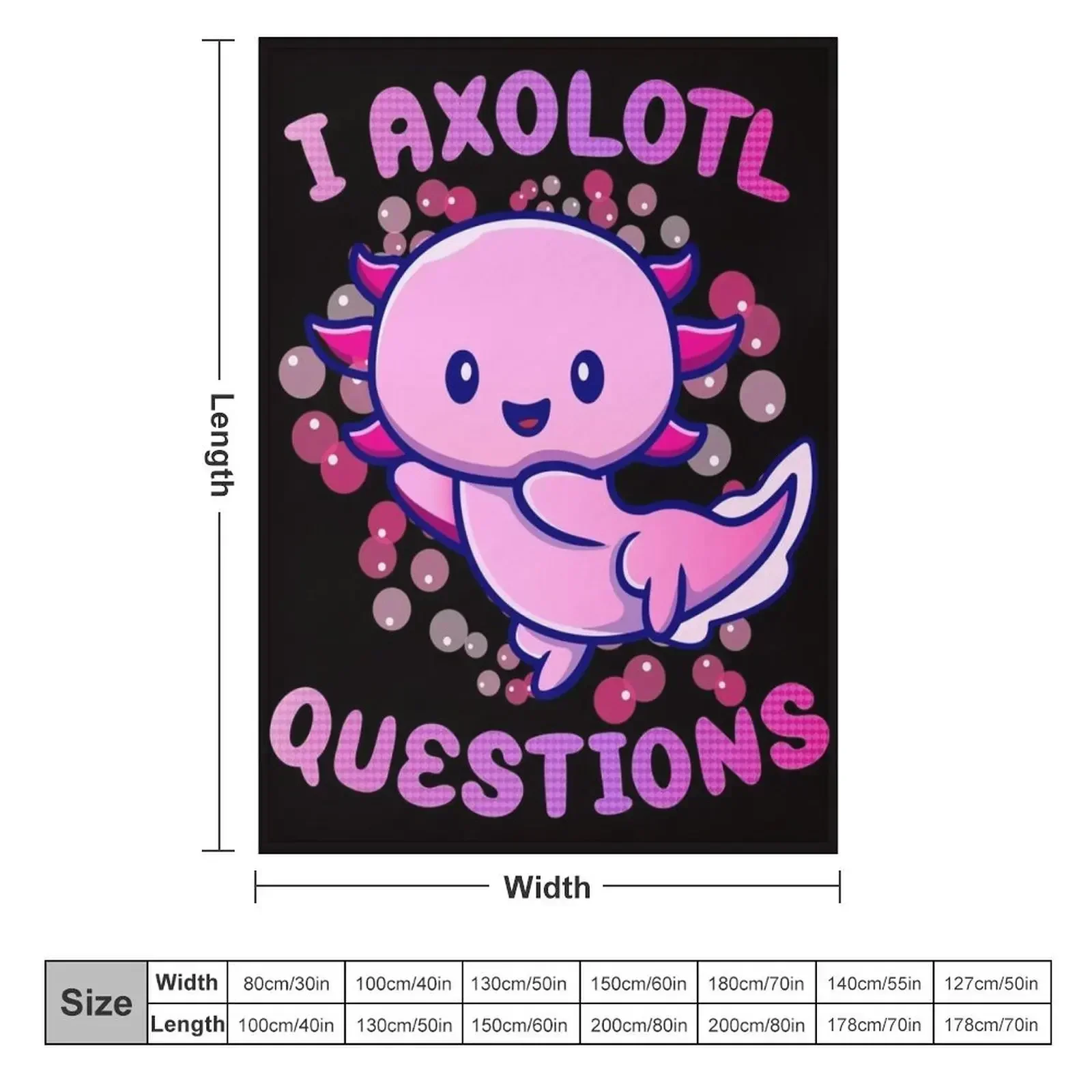 i axolotl questions Throw Blan - 3D Printing Question ulasan dan harga