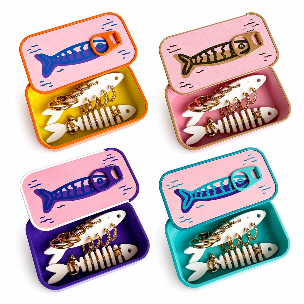 Gifts Plastic Sardine Jewelry  - 3D Printing Jewellery ulasan dan harga