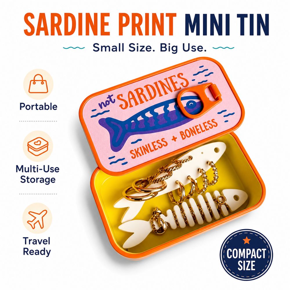 Gifts Plastic Sardine Jewelry  - 3D Printing Jewellery ulasan dan harga