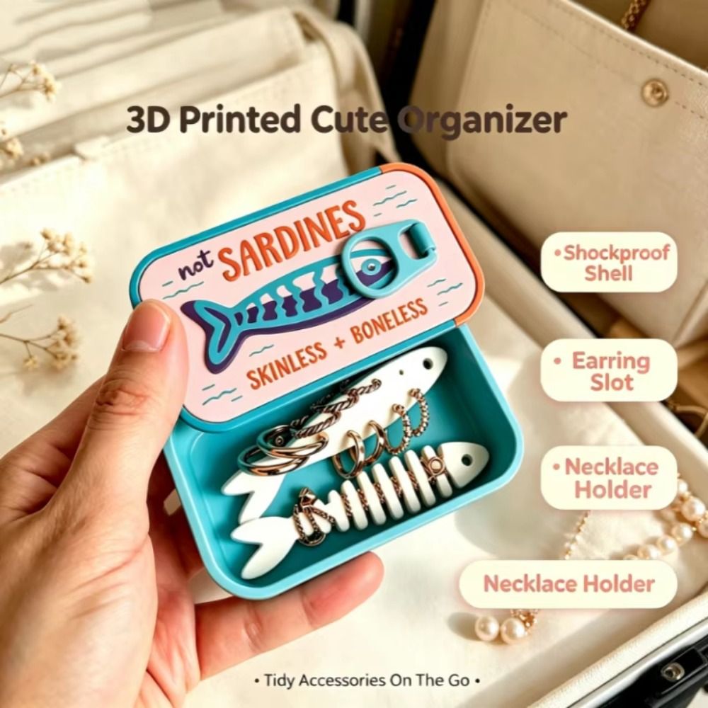 Gifts Plastic Sardine Jewelry  - 3D Printing Jewellery ulasan dan harga