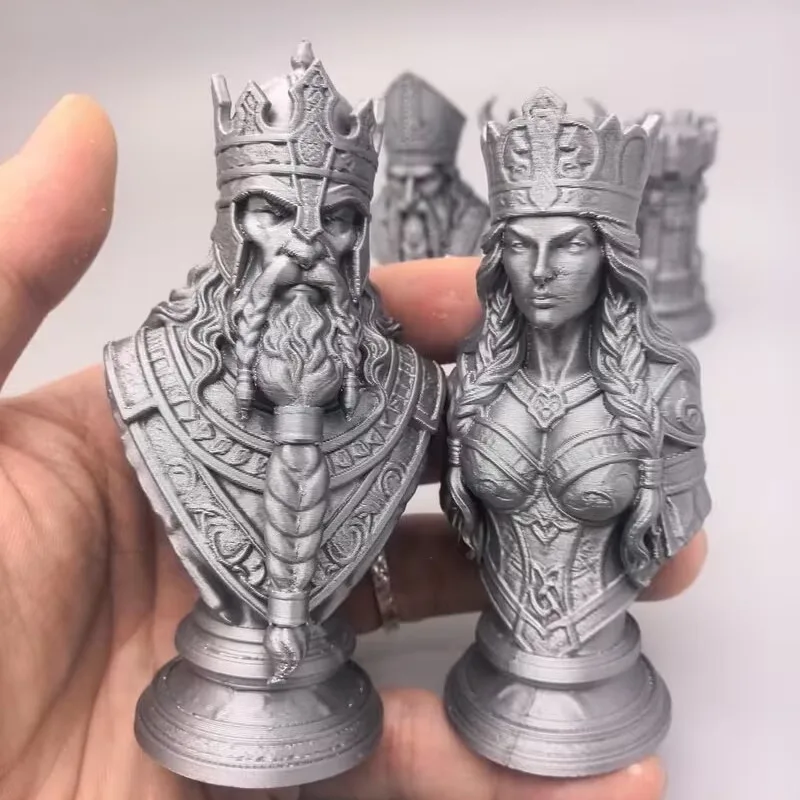 10cm 3D Printed Chess Pieces,  - 3D Printing Chess ulasan dan harga