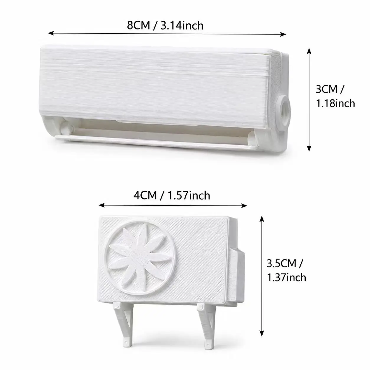 2-piece/1-set 3D-printed mini  - 3D Printing Plastic ulasan dan harga