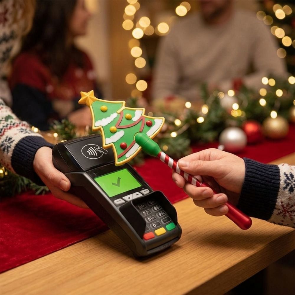 Non-Contact Christmas Payment  - 3D Printing Plastic ulasan dan harga
